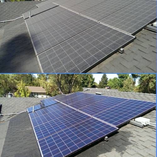 Solar Panel Cleaning River View CA Results 3
